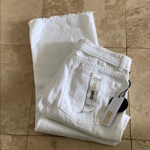 Amuse society white flare pants